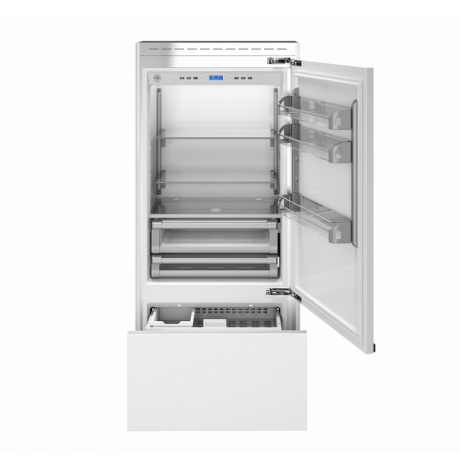 BERTAZZONI REF905BBRXTT/24HER Εντοιχιζόμενος Ψυγειοκαταψύκτης LUXURY SLOT-IN 90cm Inox